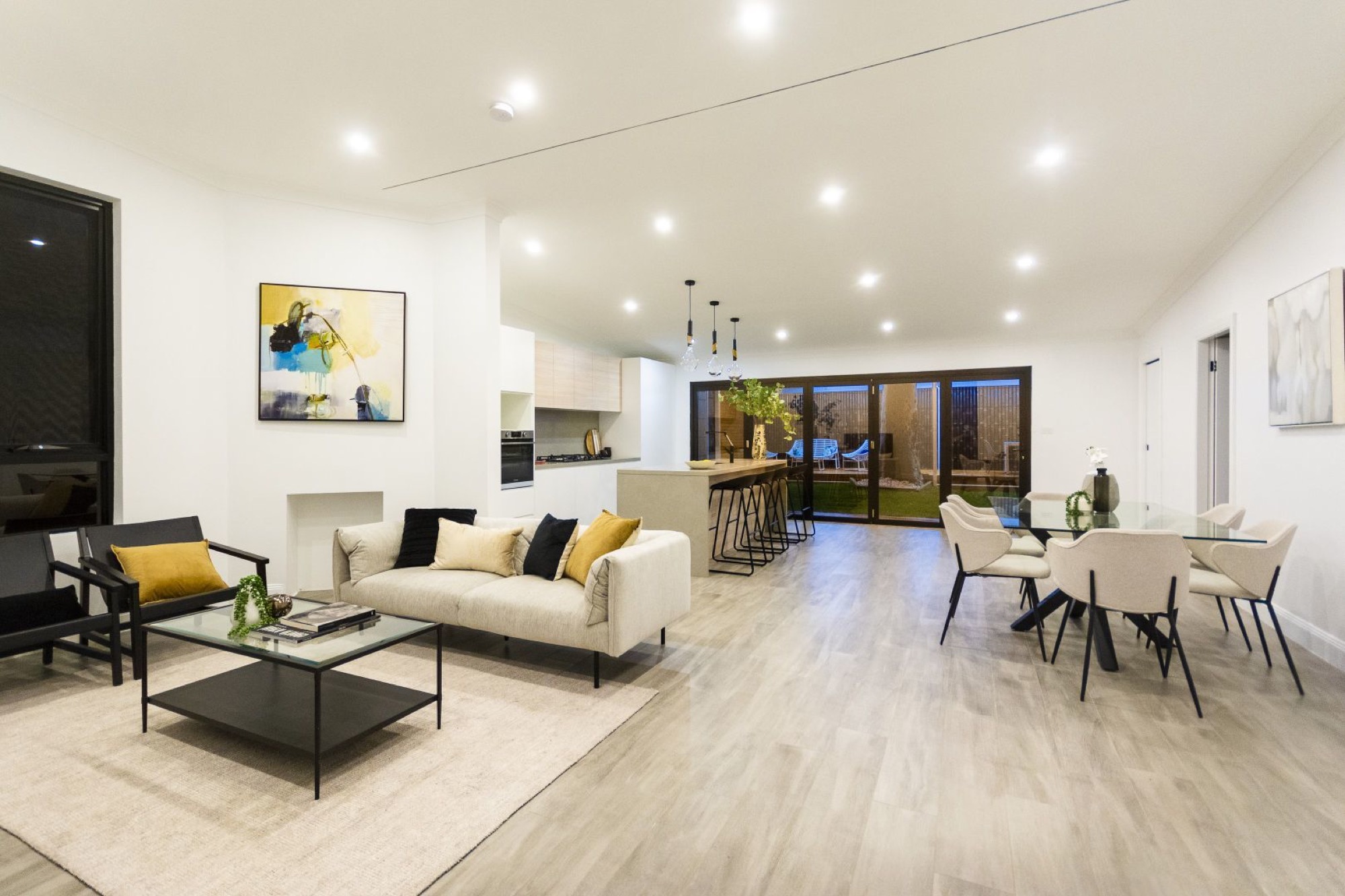 Renovated living and dining